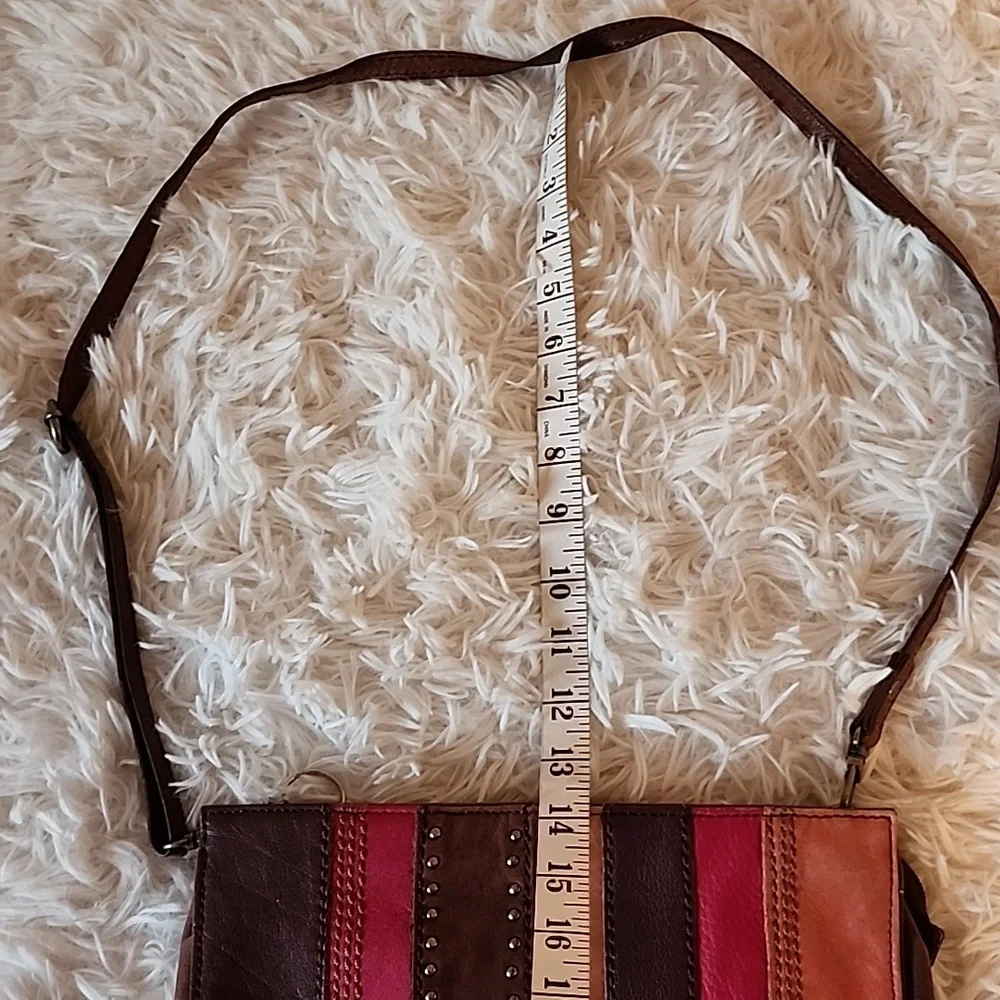 The Sak  Multi Colored Leather 3-way Demi Clutch Crossbody Shoulder Bag